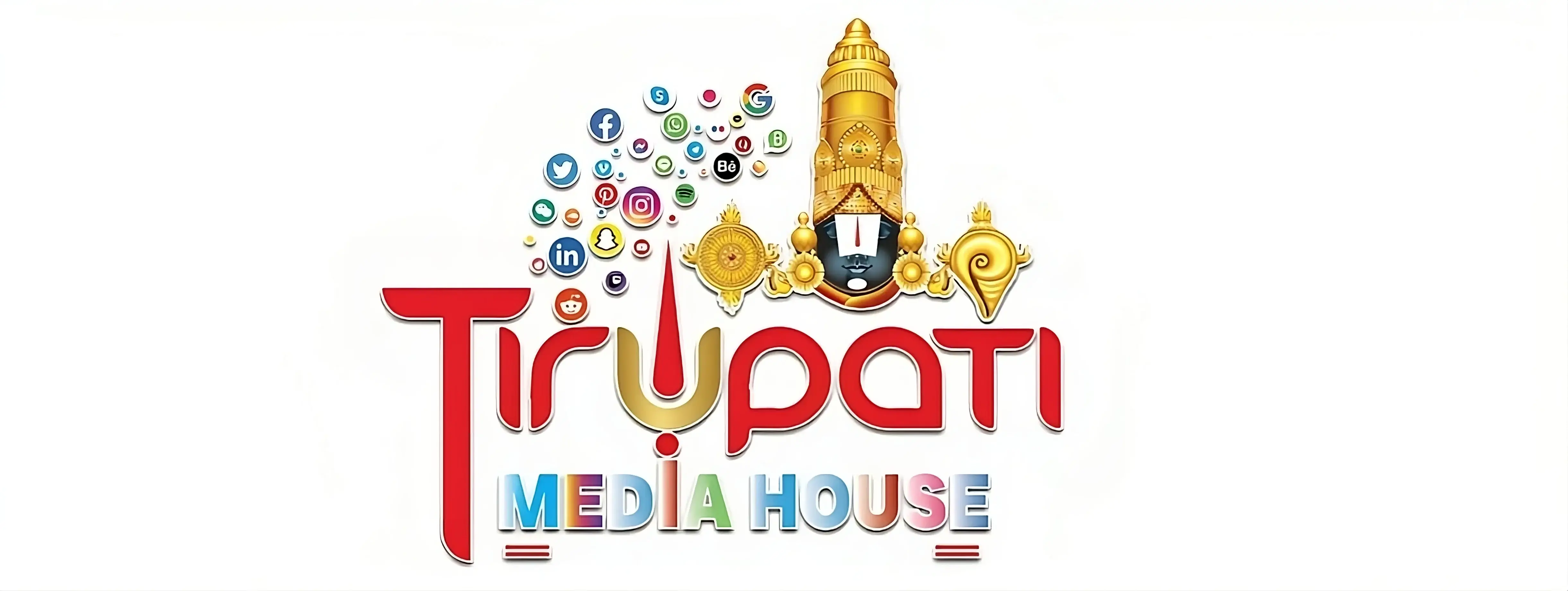 Recognizable logo of Tirupati Media House.